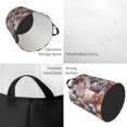 thumbnail image 2 of Balery Sea Shells Cesta de ropa redonda con asas, impermeable, independiente, para ropa, juguetes, dormitorio y familia-Medium, 2 of 6