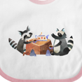 thumbnail image 4 of Inktastic Raccoon Tea Party Boys or Girls Baby Bib, 4 of 4