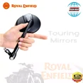 thumbnail image 2 of BLACK TOURING MIRROR FOR ROYAL ENFIELD HUNTER 350 SUPER METEOR 650 CONTINENTAL GT650, 2 of 3