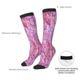 thumbnail image 4 of Susaid Pink Roses Print Thermal Winter Socks for Men and Women, Warm Crew Hiking Socks, for Boots and Outdoor Activities, 4 of 6