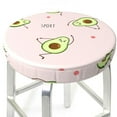 thumbnail image 3 of Naloa Avocado Doing Sport Yoga Round Bar Stool Cushion Cover 12-14 inch, Fits Kitchen, Office, Restaurant Chairs - 13 inch, 3 of 7