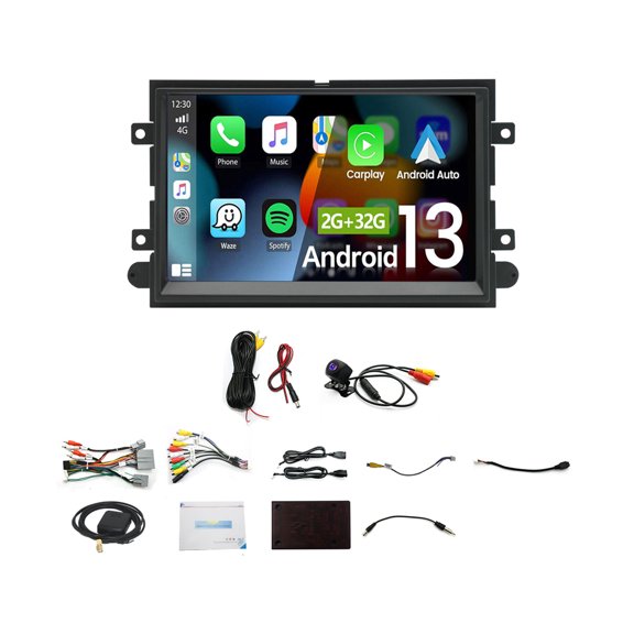 Estéreo Para coche Speravity Android 13 Bluetooth manos libres Pantalla táctil IPS 7 pulgadas Para F150/F250/F350 04