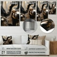thumbnail image 4 of Designart "Journey Through Marble Gold and Black III" Abstract Marble Metal Wall Decor, 4 of 5