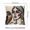 thumbnail image 4 of nygtbtfer Pillowcase Hand Embroidered Accent Pillows Chair Cushion Flower Couch Cushions White, 4 of 7