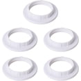 thumbnail image 1 of 5 Pieces E14 Lampshade Reducer Ring Lampshade Ring Adapter Converter Plate White, 1 of 5