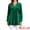 Dark Green, variant on Women's Velvet Top V Neck Long Sleeves Loose Blouse XL Black