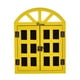 thumbnail image 1 of Pizarra con mensaje en forma de ventana, adorno de madera vintage para colgar. Amarillo, 1 of 9