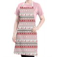 thumbnail image 5 of Red and White Christmas Striped Apron-Garden Aprons for Women with Pockets-Cotton Linen Waterproof Kitchen Cooking Gardening Aprons Adjustable for Kitchen,Cooking,BBQ and Salon 32"x27", 5 of 7