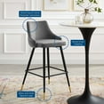 thumbnail image 6 of Adorn Performance Velvet Bar Stool, Gray, 6 of 7
