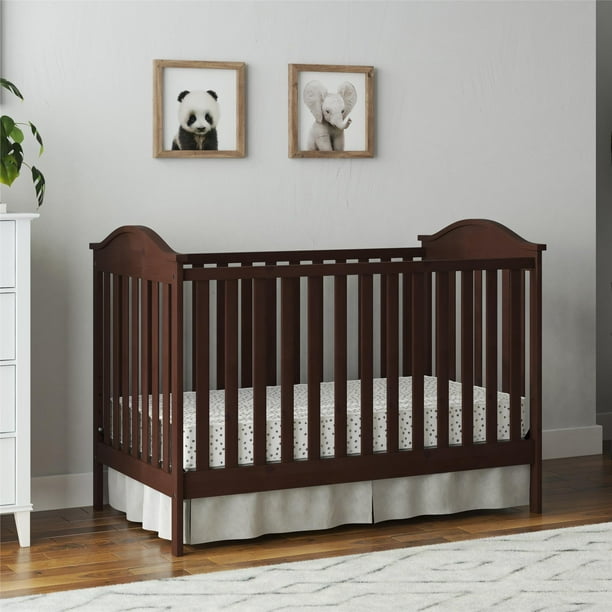 Baby Relax Adele 3in1 Convertible Crib, Nursery Furniture, Espresso