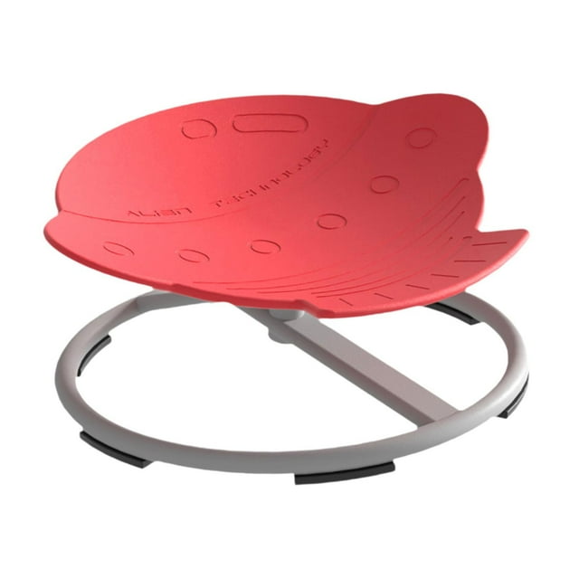 Elodie Kids Swivel Chair Non Slip Sensory Swivel Chair for Children Improve Balance Red