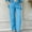 Sky Blue, variant on LEKODE Women Pants Plus Size Pants Plus Size Pants for Curvy Women High Waisted Pants for Women Golf Pants Womens Bootcut Dress Pants Palazzo Pants for Women Dressy Blue L