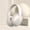 White, variant on AuroraX Noise Cancelling Headphones,Bluetooth Usb C Over-Ear Wireless Earbuds with Mic,Foldable HIFI Stereo Sound No-Lag Headset(White)