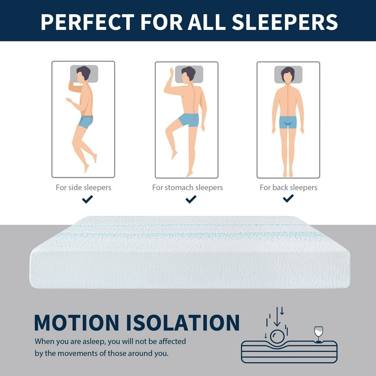 MLILY Essence Sleep 6" Twin Size Memory Foam Mattress