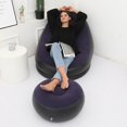 thumbnail image 2 of <p>Blow Up Chair, Foldable Air Leakage Prevention Durable Easy To Clean Air Sofa Chair With Foot Stool For Camping</p>, 2 of 7
