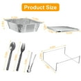 thumbnail image 4 of 36Pcs Disposable Chafing Dish Buffet Set Food Warmers  Half Size Food Pans Catering Supplies for Party Events BBQ Catering, 4 of 7