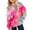 Hot Pink, variant on Mercatoo Teen Girls Cute Tie Dye Hoodies Fleece Warm Oversized Pullover Sweatshirts Kids Gradient Color Cotton Hoodie Clothes