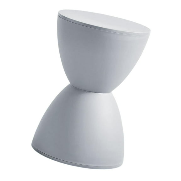 Fancyes Round Foot Stool Change Shoe Stool Decor Multipurpose Seat Small Footstool Ottoman for Apartment Home Nursery Bedside Doorway Gray