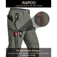 thumbnail image 2 of Pantalones Cargo Rapoo para Hombre Trabajo Táctico Militar Verde Ejército, 2 of 6