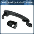 thumbnail image 5 of Unique Bargains Car Exterior Door Handles Front Left for Kia Sportage 2005-2010 ABS Black, 1 Pcs, 5 of 6