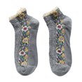 thumbnail image 1 of Prettyia - Calcetines de para mujer y niña, calcetines de verano, calcetería acogea, tamaño libre gris Colcomx Calcetines Algodón Barco, 1 of 8
