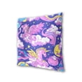 thumbnail image 3 of Dreamy Unicorns Clouds Stars Moon Throw Pillow Covers Pillowcases 16 x 16 Inch Home Decor 2 Packs for Bedroom Sofa, 3 of 6