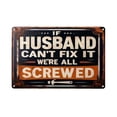 thumbnail image 2 of Rewenti Metal Sign If Can'T We'Re All Screwedtext Art Poster Home Wall Decor, 2 of 6