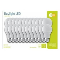 GE 93130362 LED Daylight Light Bulbs, A19 Shape, Medium Base, 760 Lumens, 10 Watt, 24-Pk. - Quantity 2
