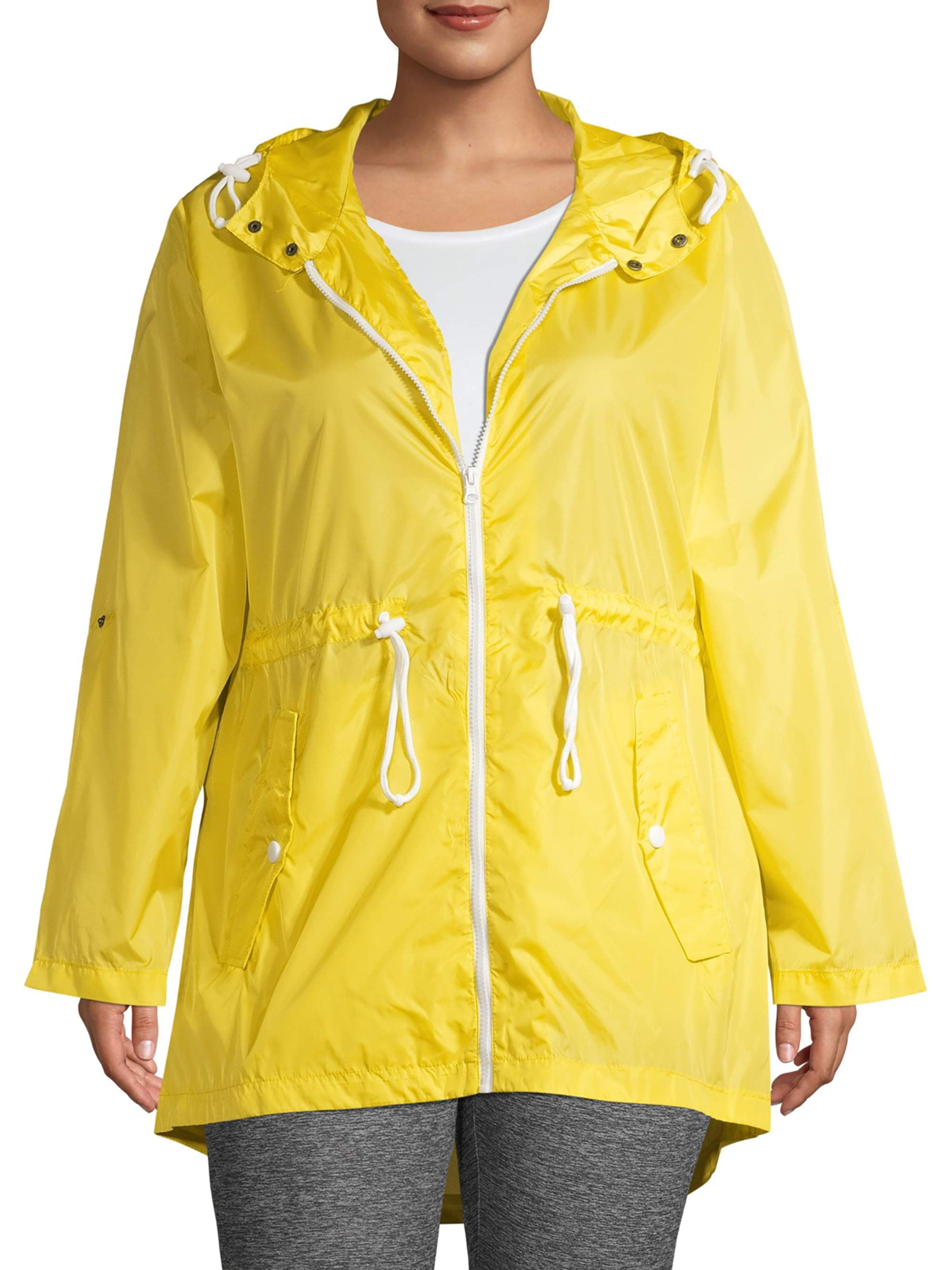 women's plus windbreaker jacket