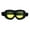 Yellow, variant on Mens Retro Motorcycle Foam Padded Windbreaker Goggle Black Lens