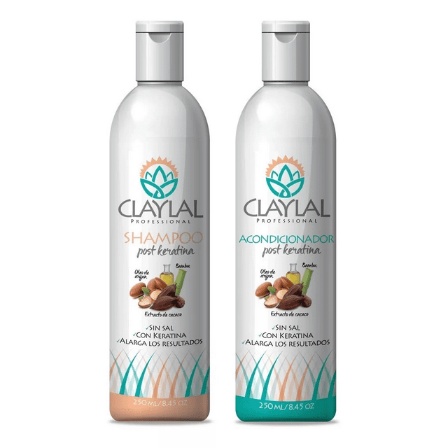 Tratamiento Para Cabello Post Keratina Claylal Shampoo Y Acondicionador 500 ml