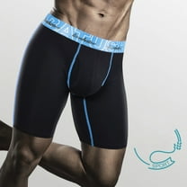 XL-4X Big & Tall Boxer Briefs Plus Size Cotton Long Leg Underwear Mens Casual Color-Block Breathable Stretchy Slim Athletic Workout Running Boxers