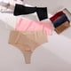 thumbnail image 3 of Tanga de mujer sexy, transpirable, sin costuras, de cintura alta, a la moda, sin costuras, deportiva, de secado rápido, transpirable para mujer, 3 of 6