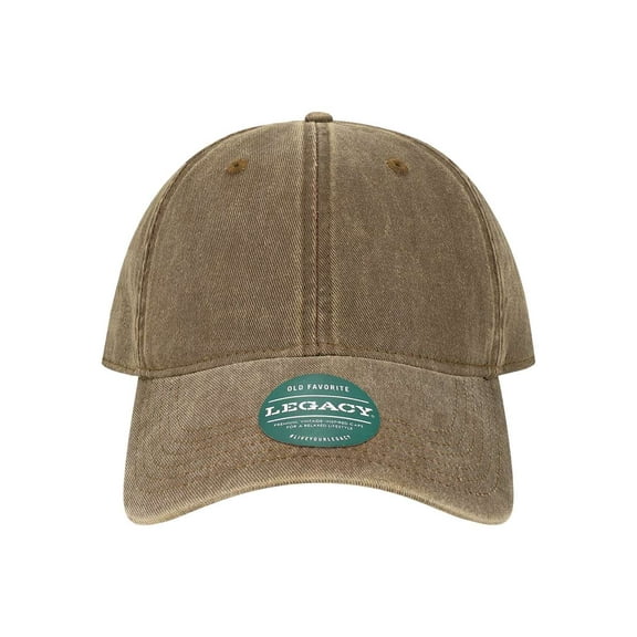 Legacy B93295600 Old Favorite Solid Twill Cap, Brown - Adjustable Size