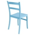 thumbnail image 5 of 33.5" Blue Solid Patio Dining Armless Chair, 5 of 8