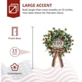 thumbnail image 4 of JEZWX 250th Anniversary Wreath 1776-2026 for Front Door, 18 Inch Patriotic Eucalyptus Wreath with Red White Blue Berries and Bow, USA Independence Day Decor, 4 of 9