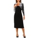thumbnail image 2 of INSPIRE CHIC Chaqueta corta de terciopelo gris con solapa y mangas largas abiertas para mujer, 2 of 6