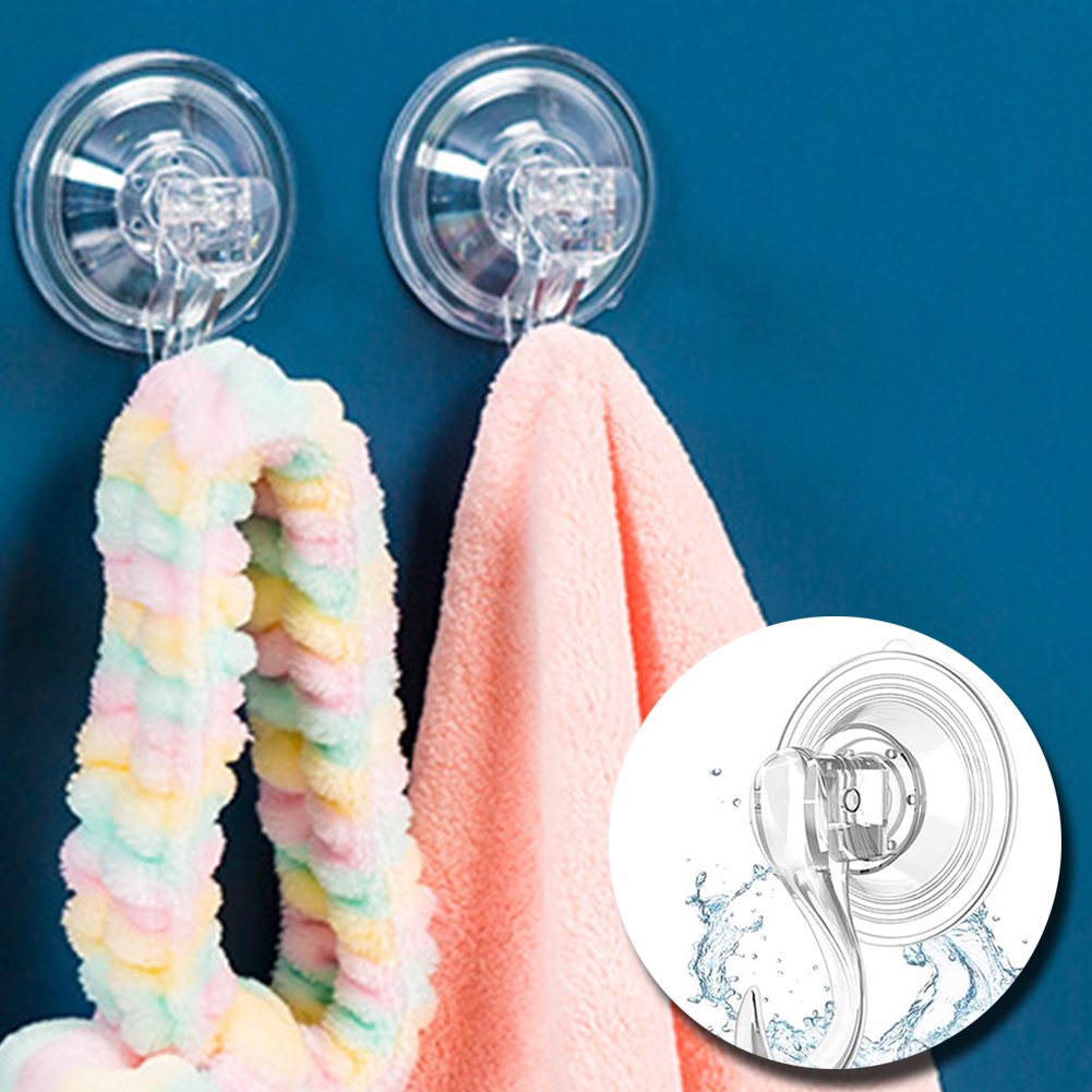 3Pcs Shower Suction Hooks, Suction Hooks Removable and Reusable Razor