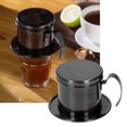 thumbnail image 3 of Coffee Maker Pot, Stainless Steel Vietnamese Coffee Filter Maker Infuser Single Cup Coffee Drip Brewer For Coffee Milk Tea Shop, 3 of 7