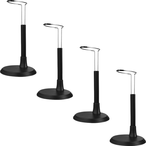 Soimiss Doll Display Stand with Scientific Grip Part for Easy and Stable Showcasing Black ABS Stainless