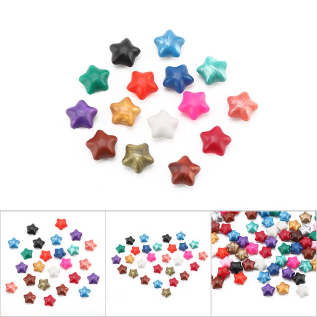 Five-Pointed Star Sealing Bead, Wax Bead, Gold Sealing Wax, 100Pcs Parcels For Envelopes Invitations For Sealing