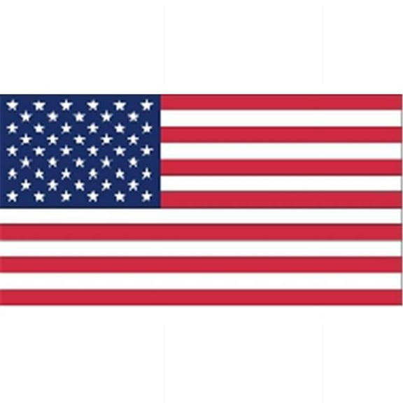 Annin Flagmakers 2435 Nyl-Glo-U.S. Auto Flag with Fringe-8 in. X 12 in.