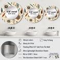 thumbnail image 4 of Designart "Wanderlustn Beige II" Floral Round Mirror Wall Decor Bohemian - Large Beige Round Bathroom Mirror - Round Mirror - 29" x 29", 4 of 6