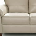 thumbnail image 3 of HomeRoots 515685 62 in. Leather Standard Love Seat, Beige & Black, 3 of 3