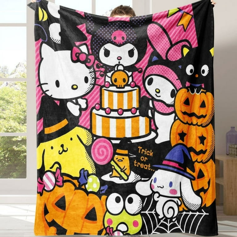 Sanrio Hello Kitty Halloween Blanket Kawaii Halloween Room