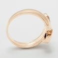 thumbnail image 3 of LBG British Made 14k Rose Gold Natural Garnet Womens Band Ring - 33 size options - Size 9.75, 3 of 6
