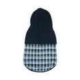 thumbnail image 3 of Vibrant Life Blue Plaid Fleece Hooded Jacket, Size Medium, 3 of 9