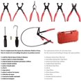 thumbnail image 2 of 9 Pieces Automotive Fuel Oil Tool Hose Clamp Pliers Set Swivel Jaw Flat Angle Band Car Tools, 2 of 5