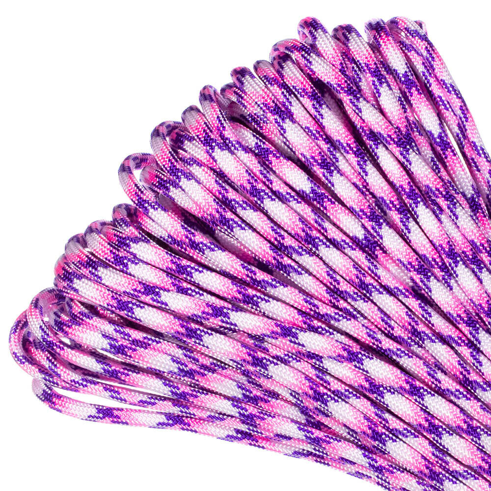 550 Paracord Rope Type III MilSpec 60 Colors & Patterns! 25,50,100