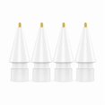 thumbnail image 1 of LinQingQ 4 Pack Replacement Tips for Apple Pencil 2nd Generation and 1st Generation Fine Point Metal Tip, Wear-Resistant & Precise Control (1.95mm, White), 1 of 1